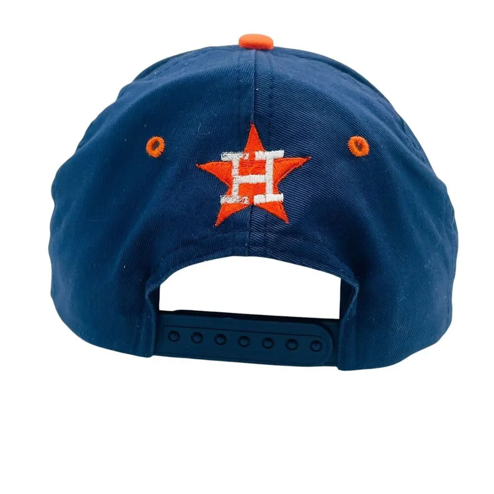VTG Houston Astros Logo Annco Snapback Ball Cap Navy & Orange Boy Size